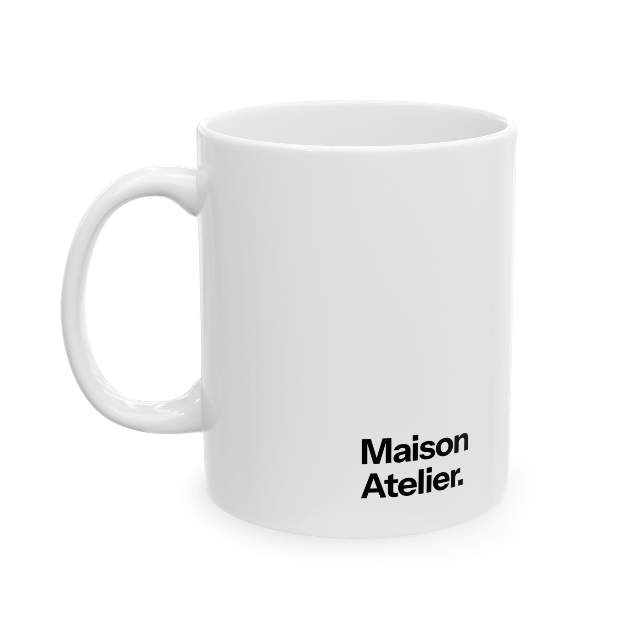 Maison Atelier White Ceramic Mug — Coffee Mug (11oz, 15oz)