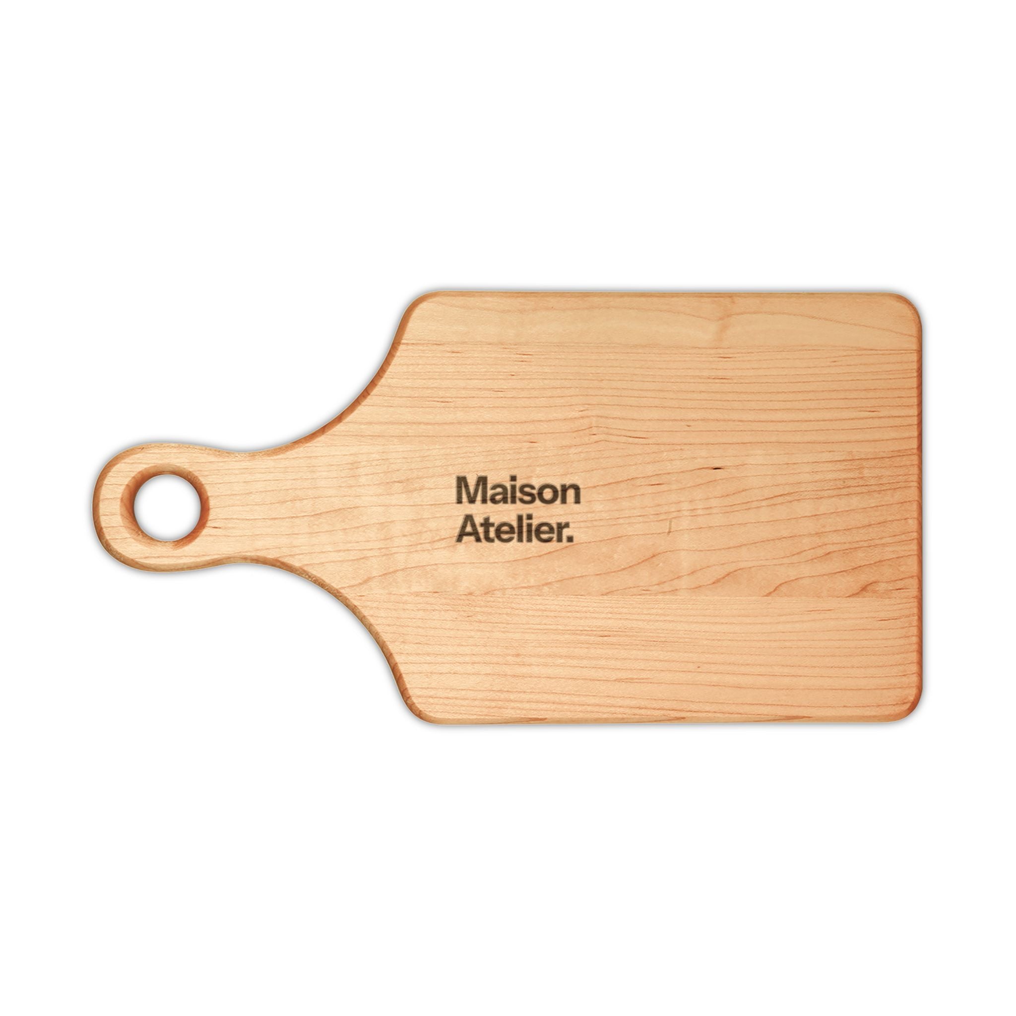 Maison Atelier. Engraved Maple Cutting Board — 'Maison Atelier' Wooden Serving & Prep Board