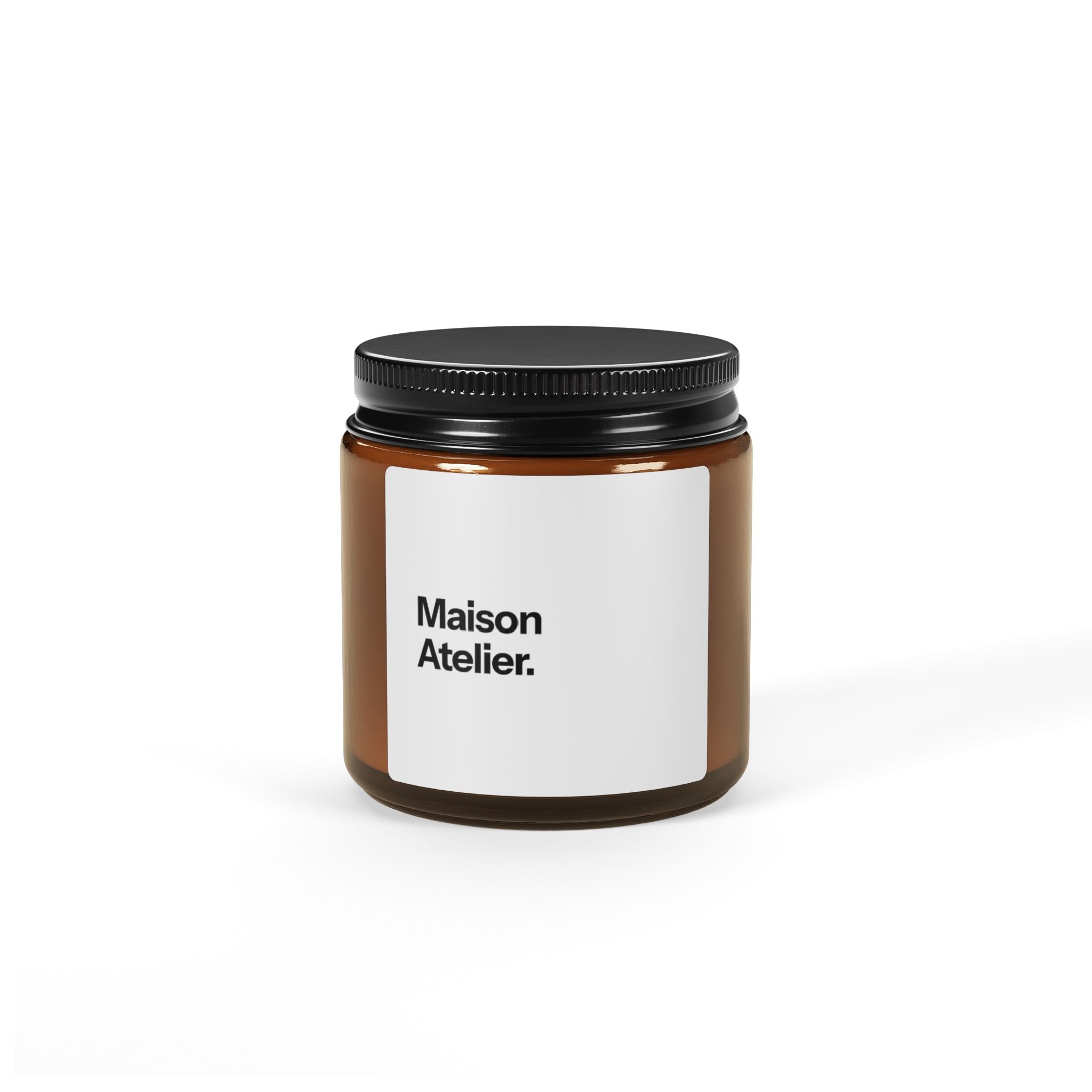Maison Atelier Soy Candle —  Amber Jar (Scented, Multi-Size)
