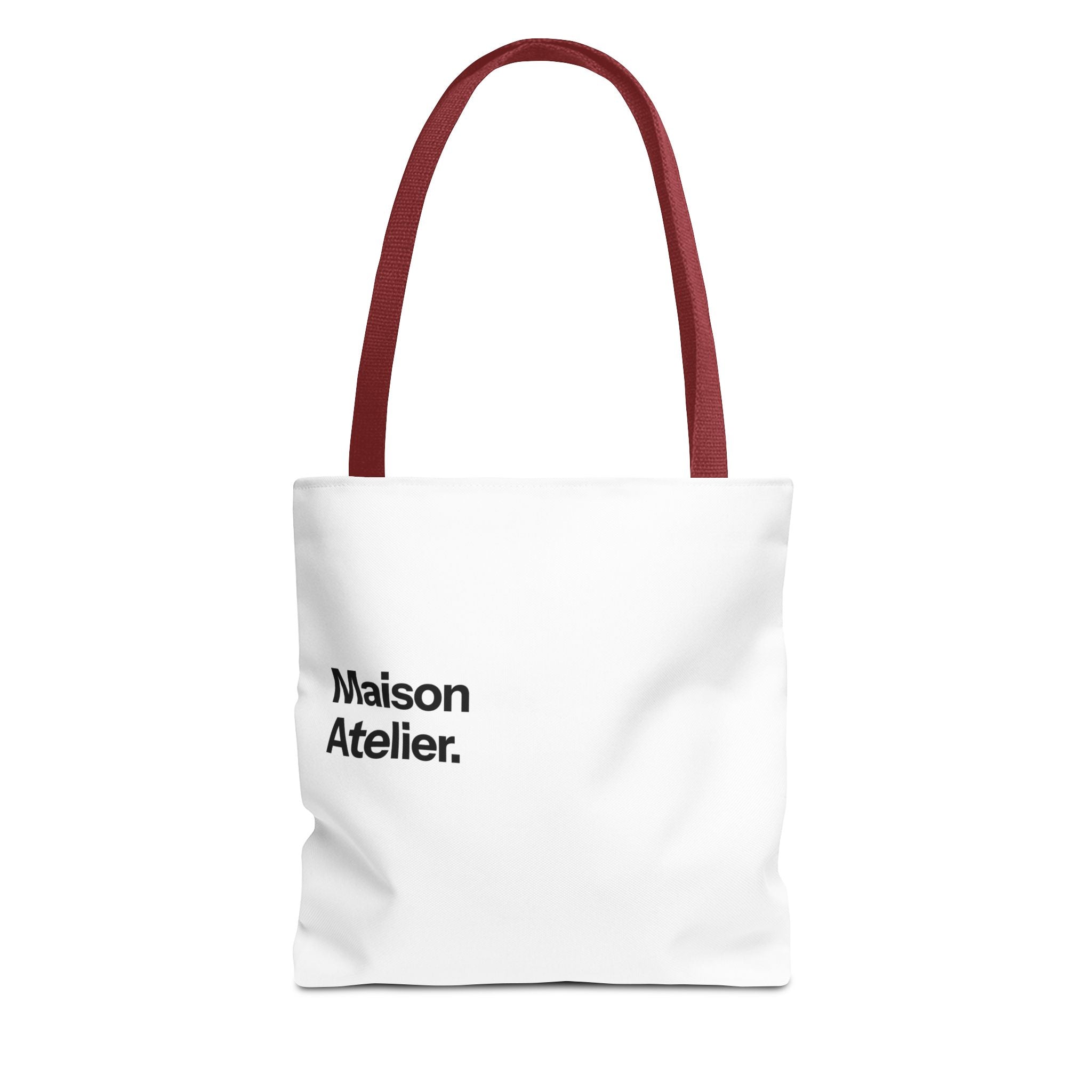 Maison Atelier. Tote Bag – Minimalist White Canvas Shoulder Tote