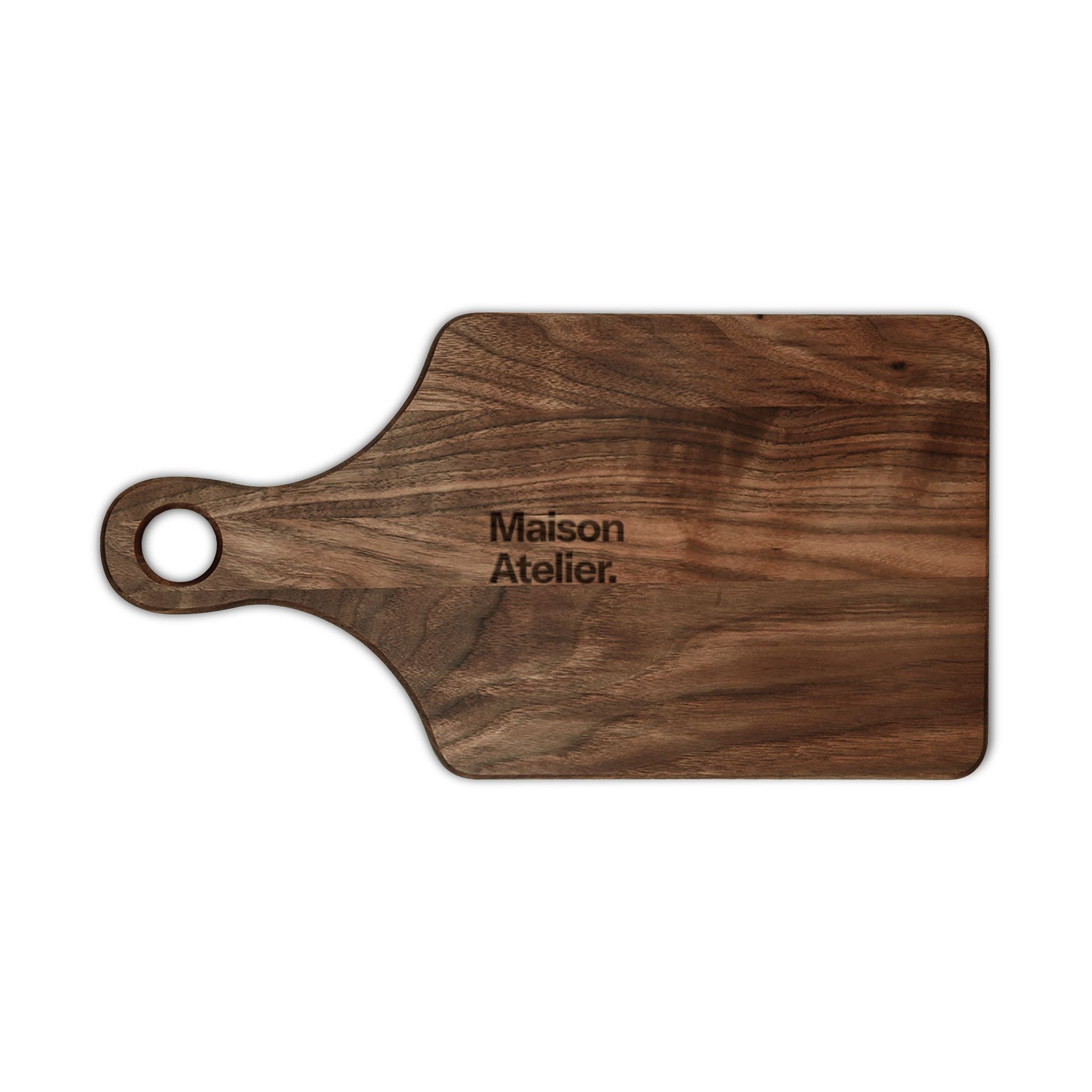 Maison Atelier. Engraved Maple Cutting Board — 'Maison Atelier' Wooden Serving & Prep Board