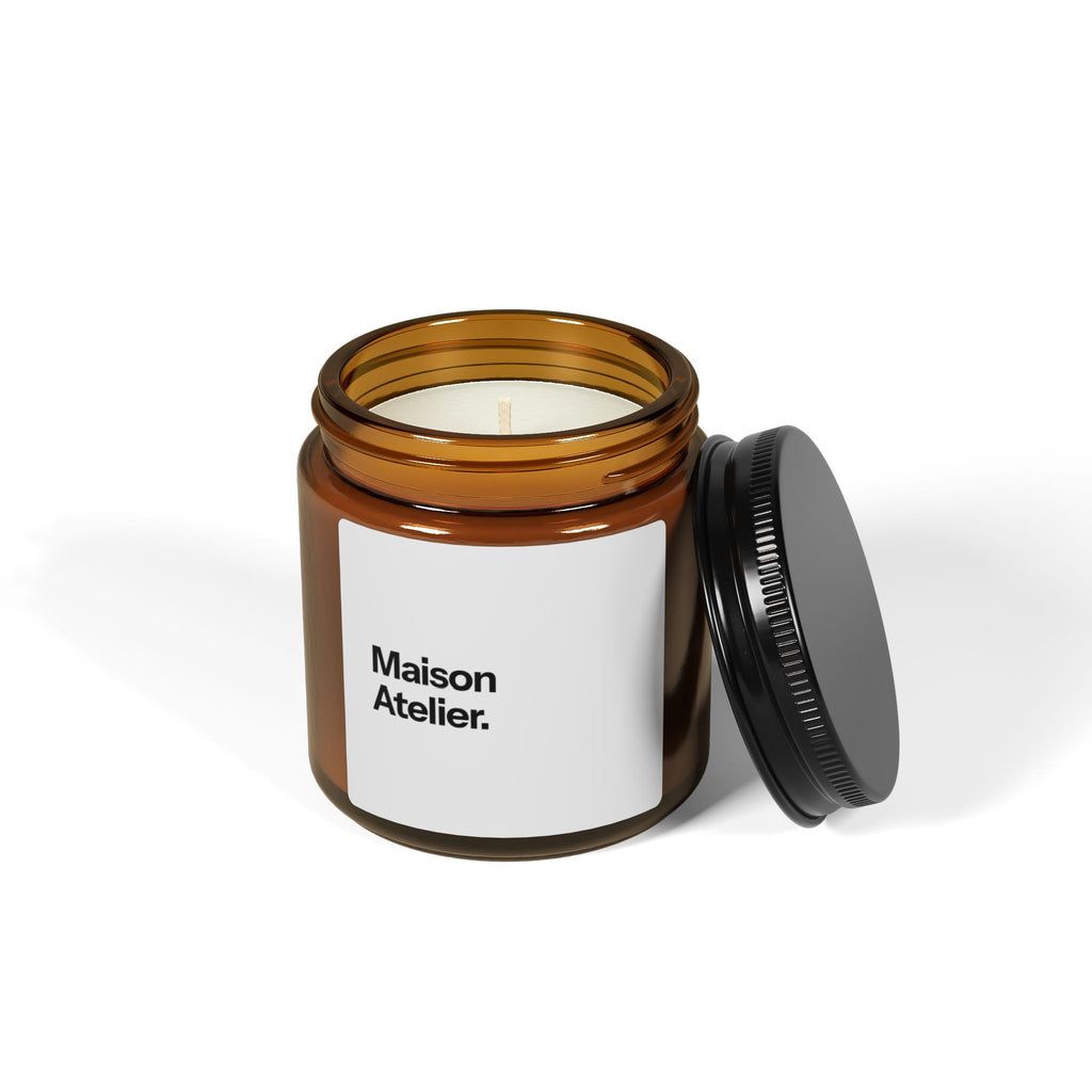 Maison Atelier Soy Candle —  Amber Jar (Scented, Multi-Size)