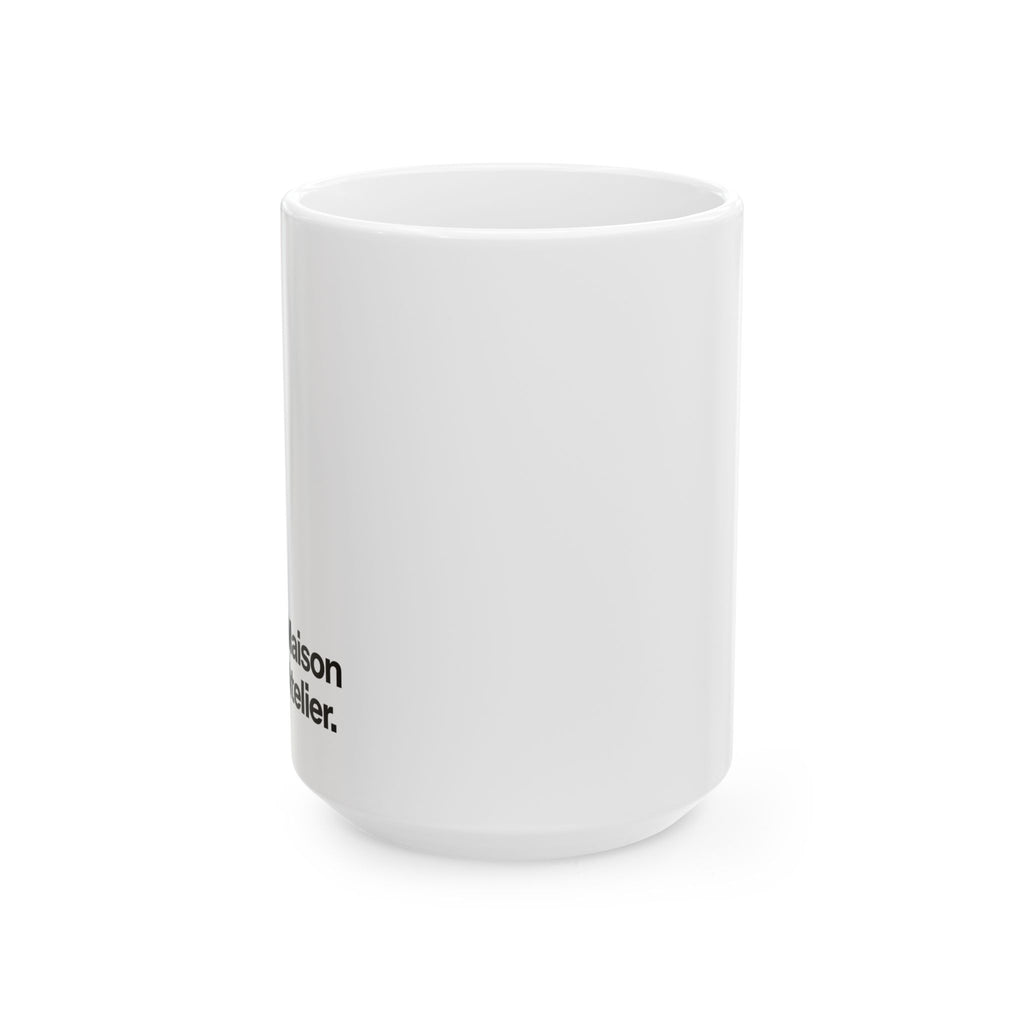 Maison Atelier White Ceramic Mug — Coffee Mug (11oz, 15oz)