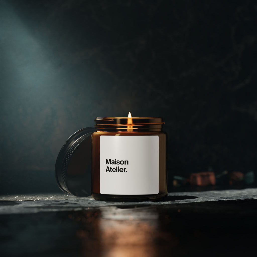 Maison Atelier Soy Candle —  Amber Jar (Scented, Multi-Size)