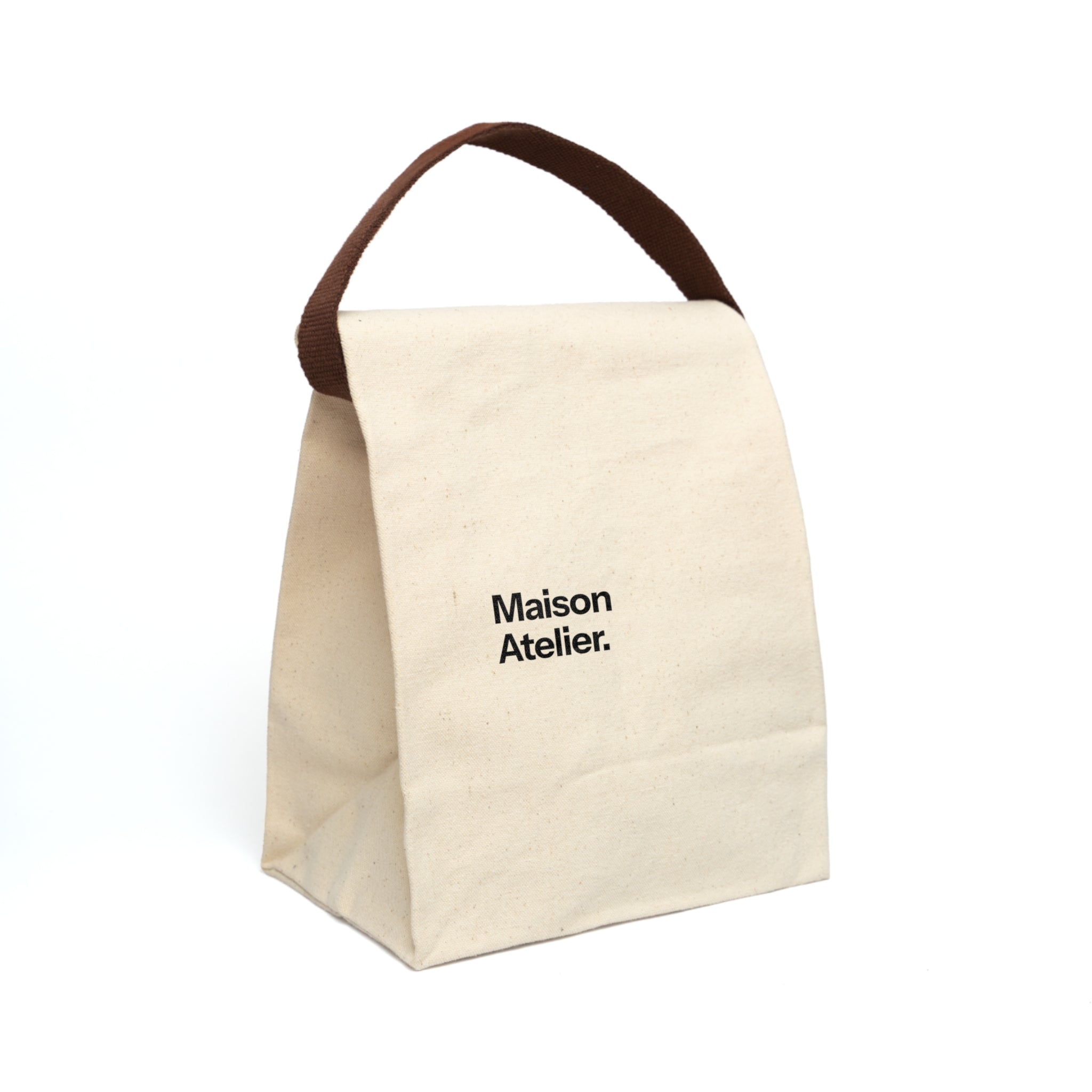 Maison Atelier. Canvas Lunch Bag — Maison Atelier Printed Strap Tote