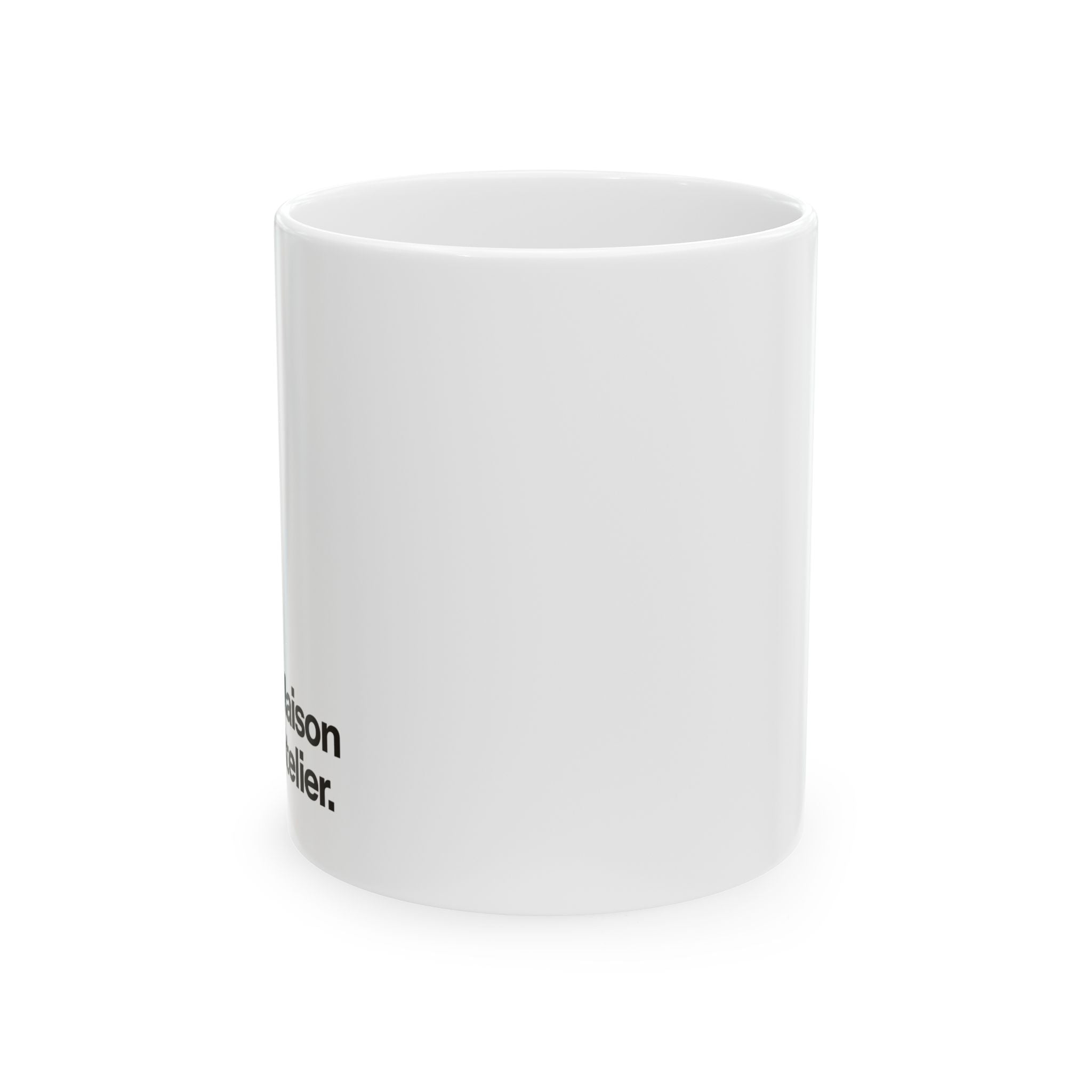 Maison Atelier White Ceramic Mug — Coffee Mug (11oz, 15oz)